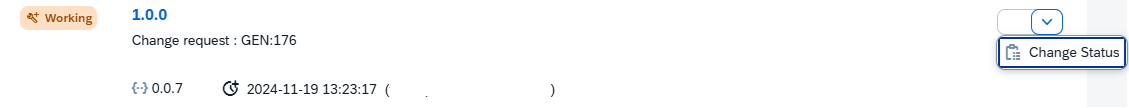 Change Status
