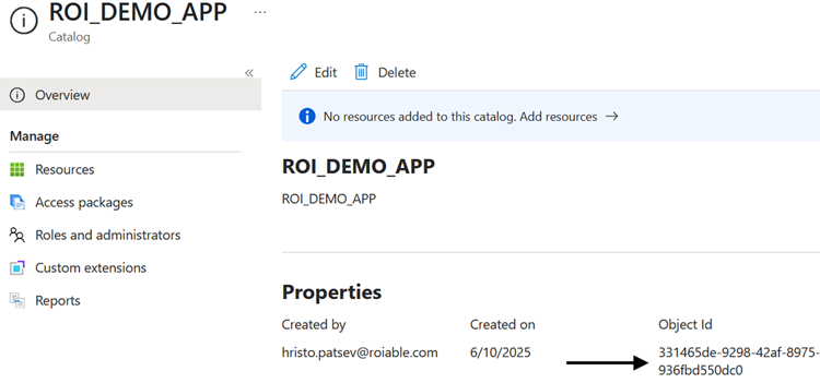 Enterprise Application Properties