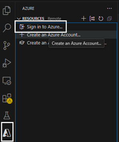 Azure Resources Extension
